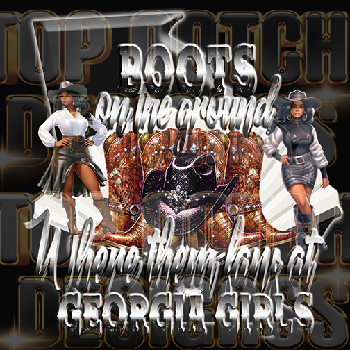Georgia Boots on the ground dtf transfers
