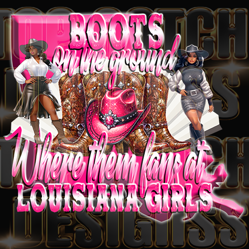 Louisiana Boots on the ground dtf transfers