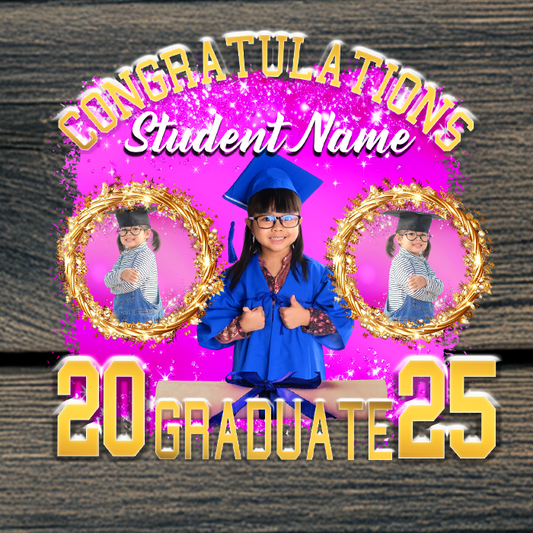 KIDS GLAM GRADUATION TEMPLATE