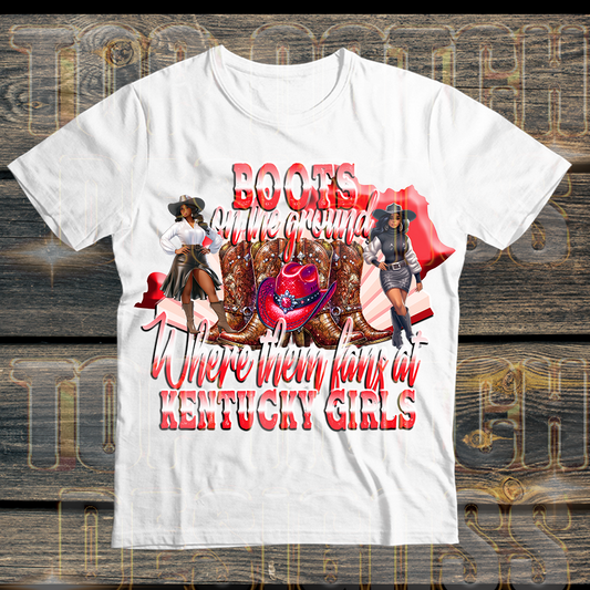 Kentucky girls Boots on the ground dtf transfers