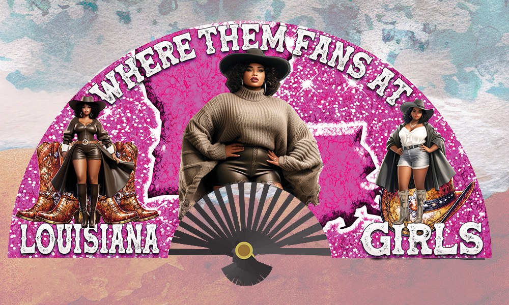 LOUSIANA GIRLS FAN DESIGN