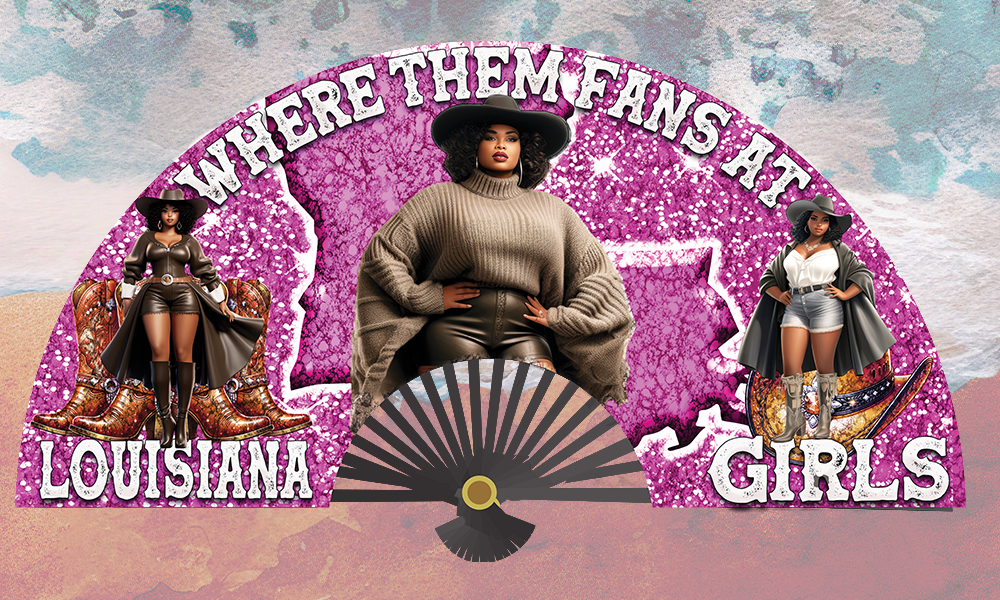 LOUSIANA GIRLS FAN DESIGN