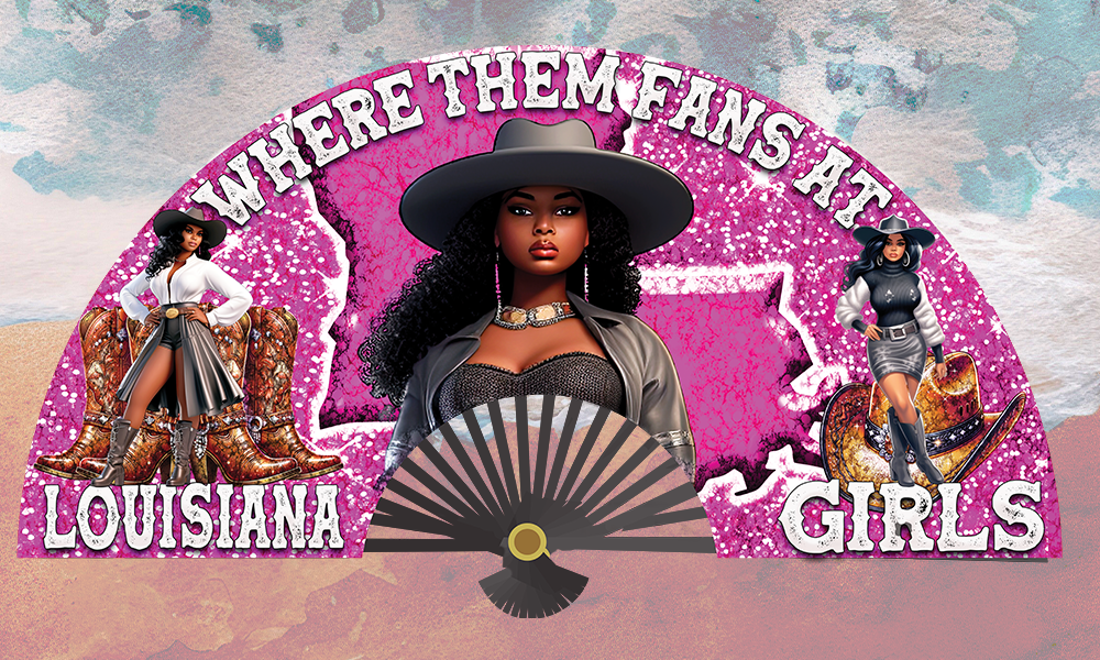 LOUSIANA GIRLS FAN DESIGN