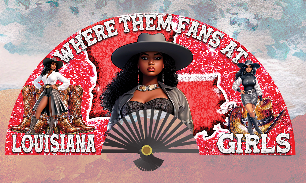 LOUSIANA GIRLS FAN DESIGN