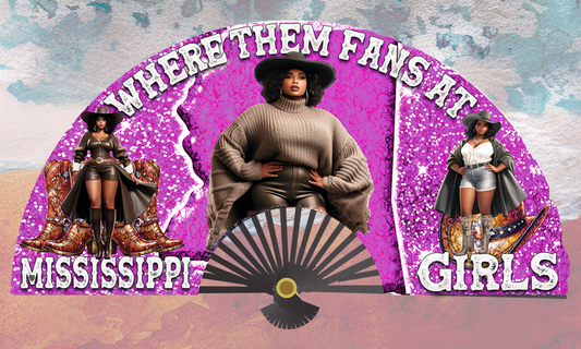 MISSISSIPPI GIRLS FAN DESIGN