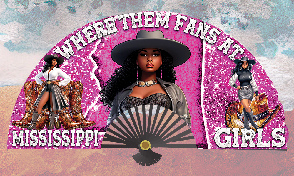 MISSISSIPPI GIRLS FAN DESIGN