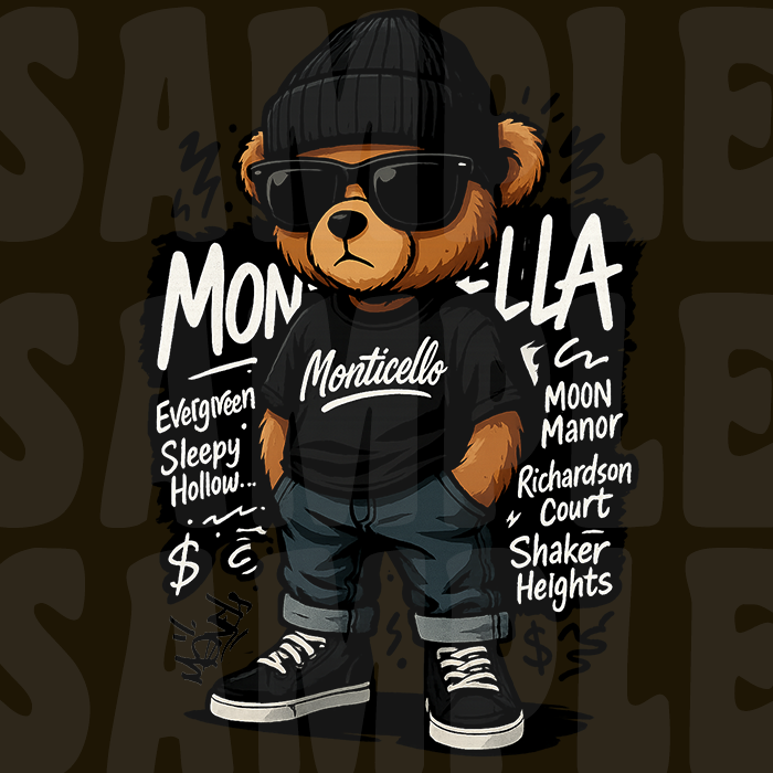 Teddy Bear Graffiti designs