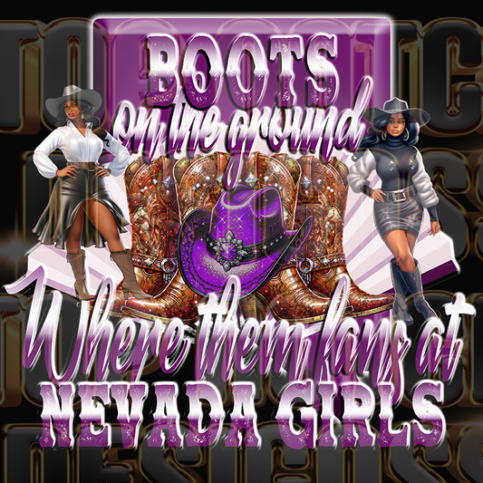 Nevada girls Boots on the ground dtf transfers