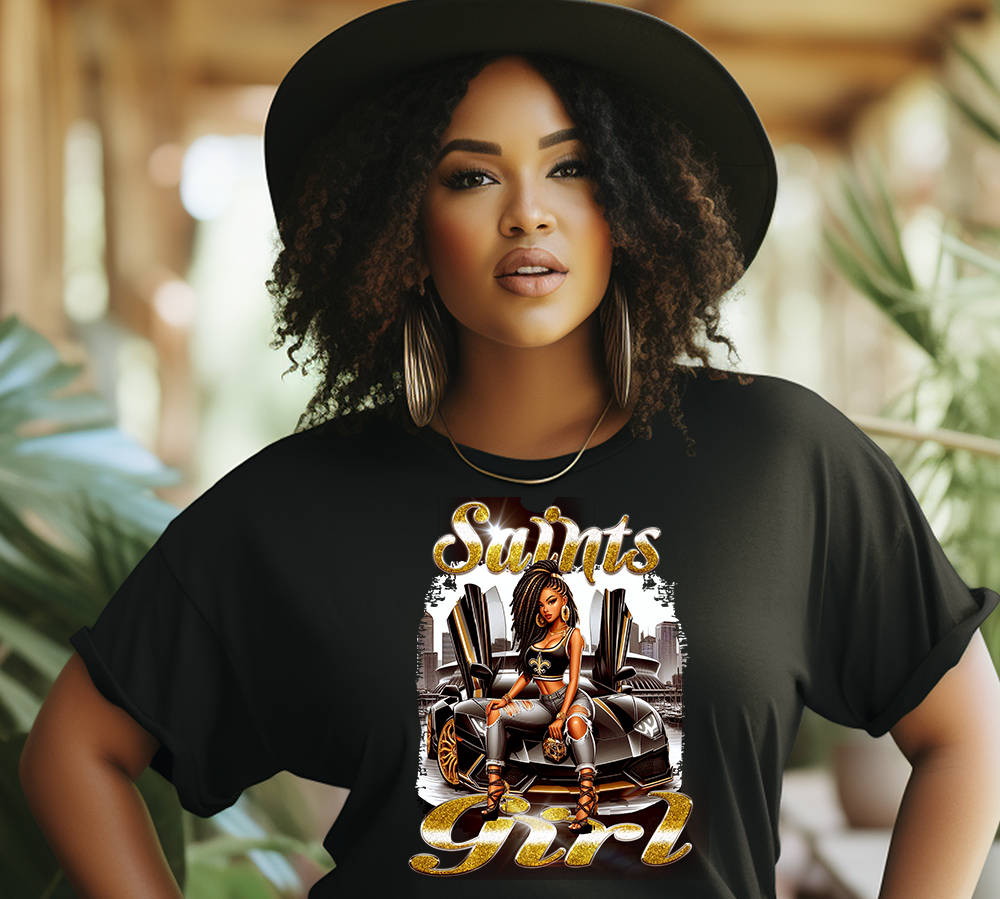 New Orleans Saints girl Lambo shirt