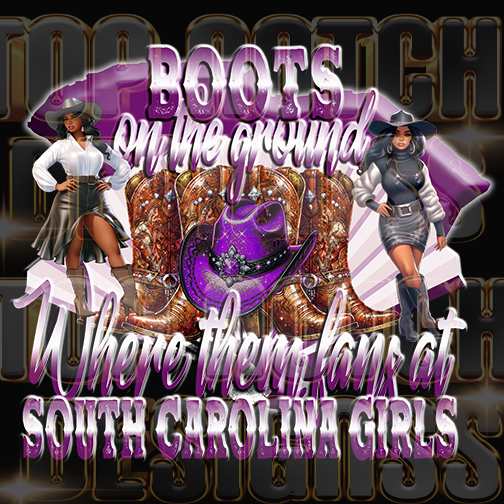 South Carolina Boots on the ground dtf transfer
