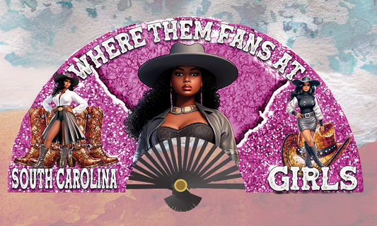 SOUTH CAROLINA GIRLS FAN DESIGN
