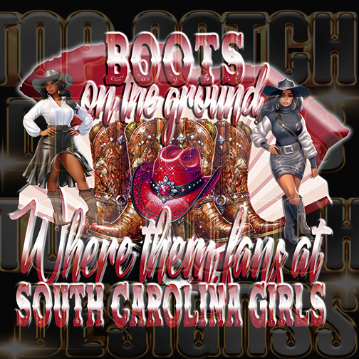 South Carolina girls Boots on the ground dtf transfers