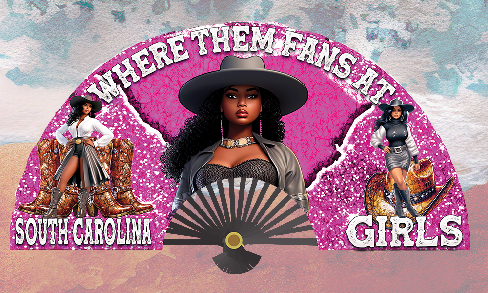 SOUTH CAROLINA GIRLS FAN DESIGN