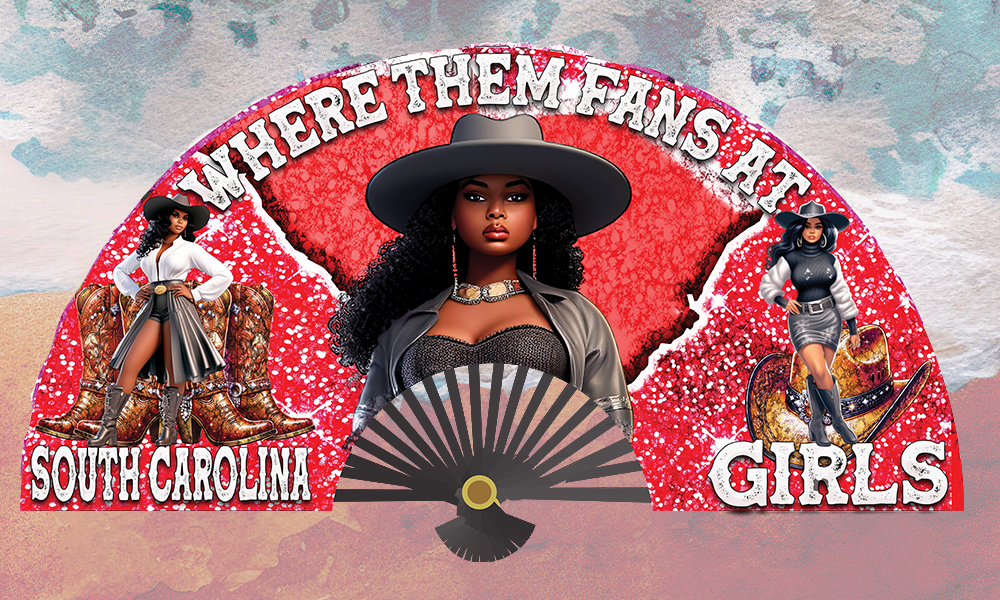 SOUTH CAROLINA GIRLS FAN DESIGN