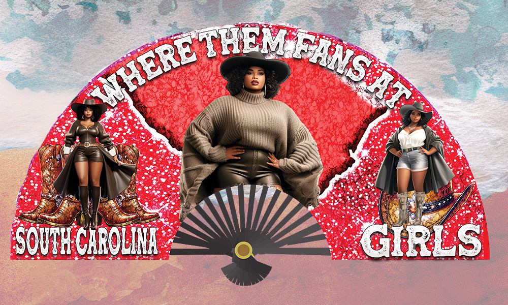 SOUTH CAROLINA GIRLS FAN DESIGN