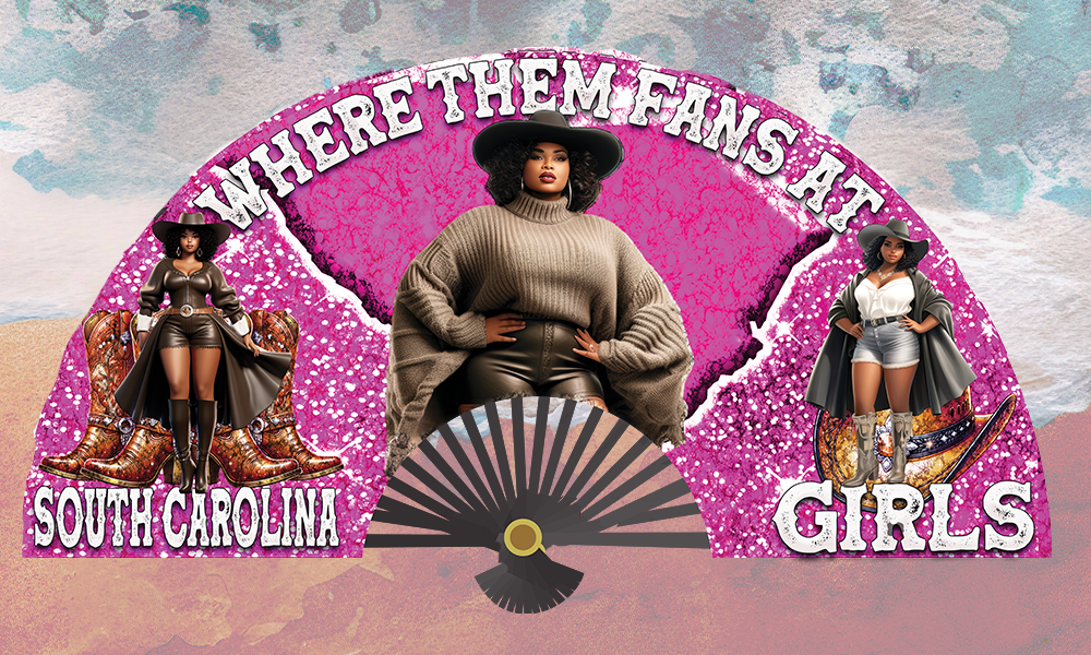 SOUTH CAROLINA GIRLS FAN DESIGN