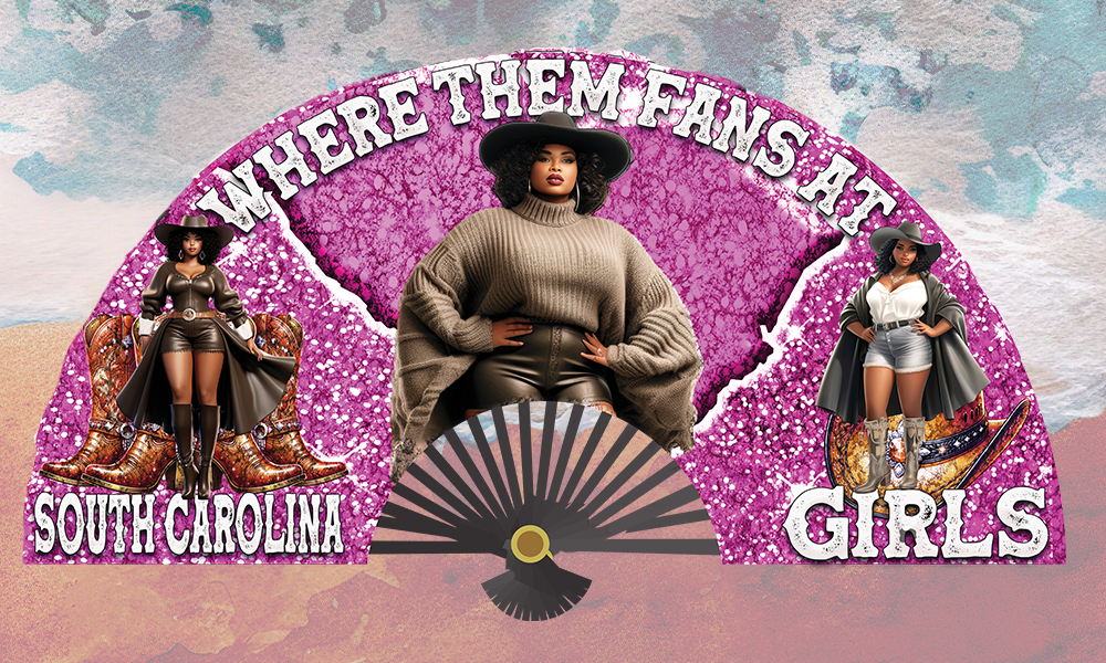 SOUTH CAROLINA GIRLS FAN DESIGN