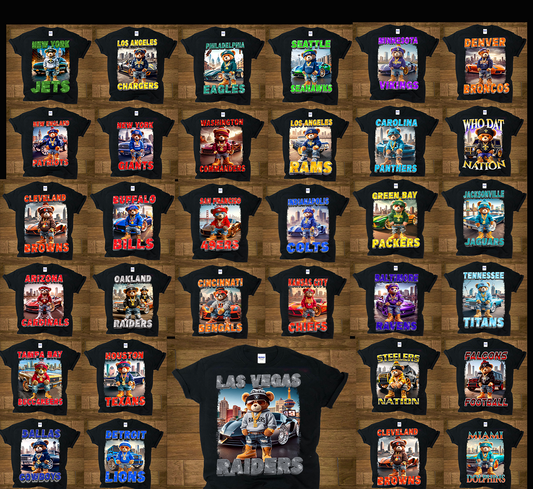 NFL Teddy digital design