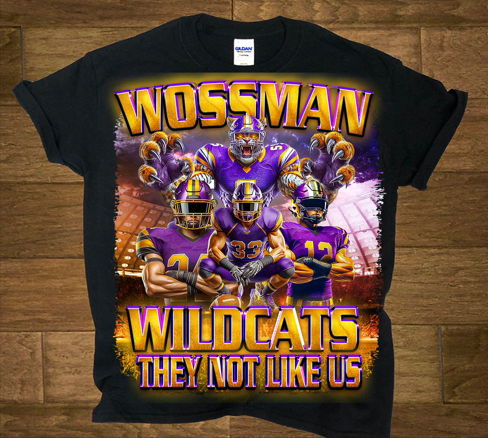 Wossman Wildcat They Not Like Us tshirt