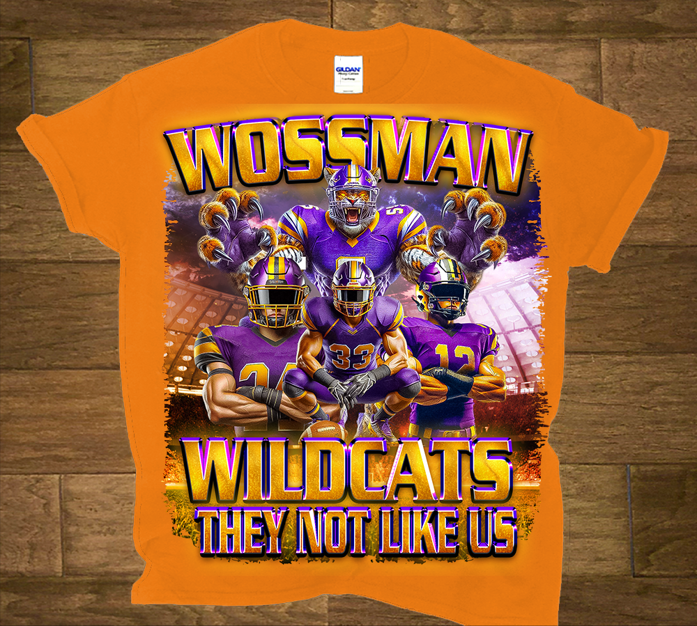 Wossman Wildcat They Not Like Us tshirt