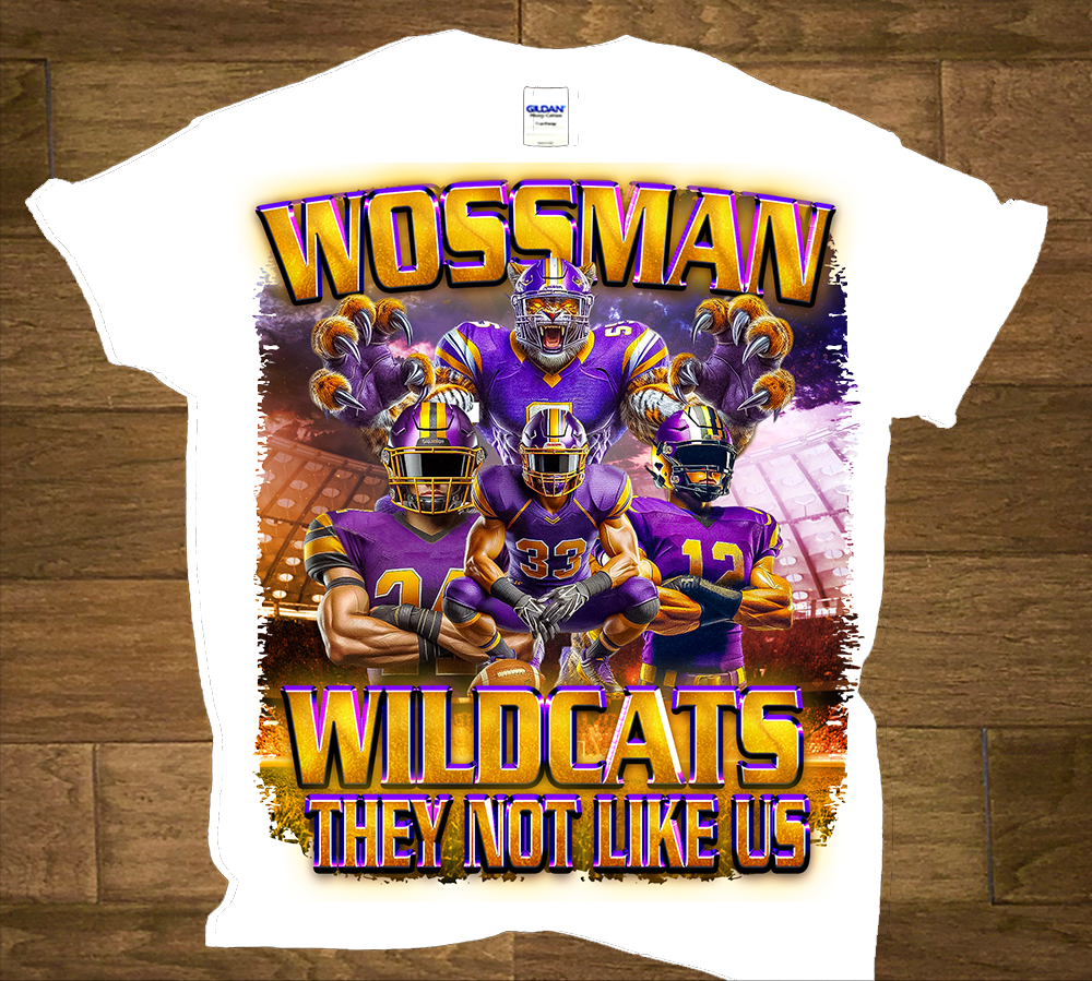 Wossman Wildcat They Not Like Us tshirt