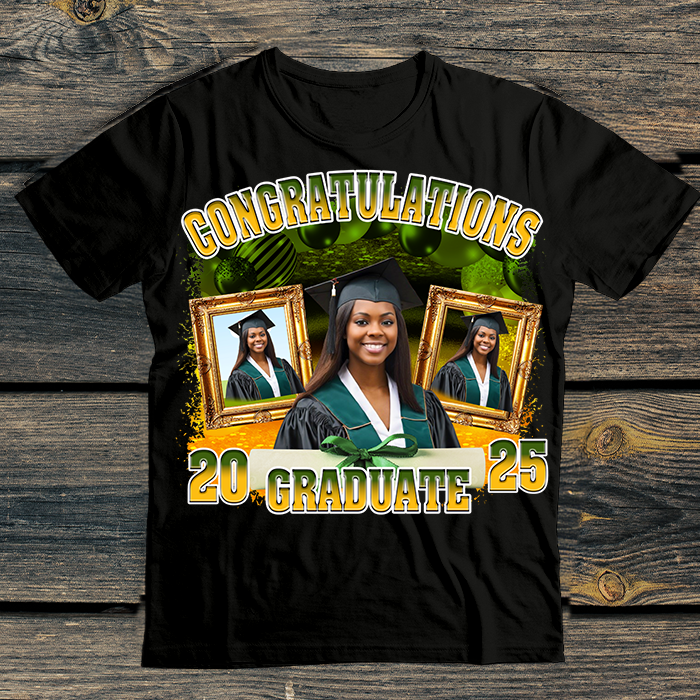 GREEN AND GOLD GRAD DESIGN