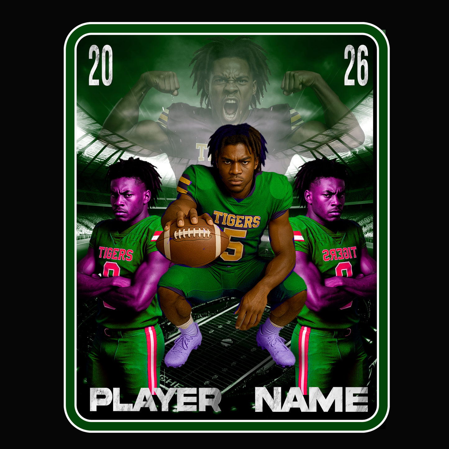 PLAYER TRADING CARD TEMPLATE