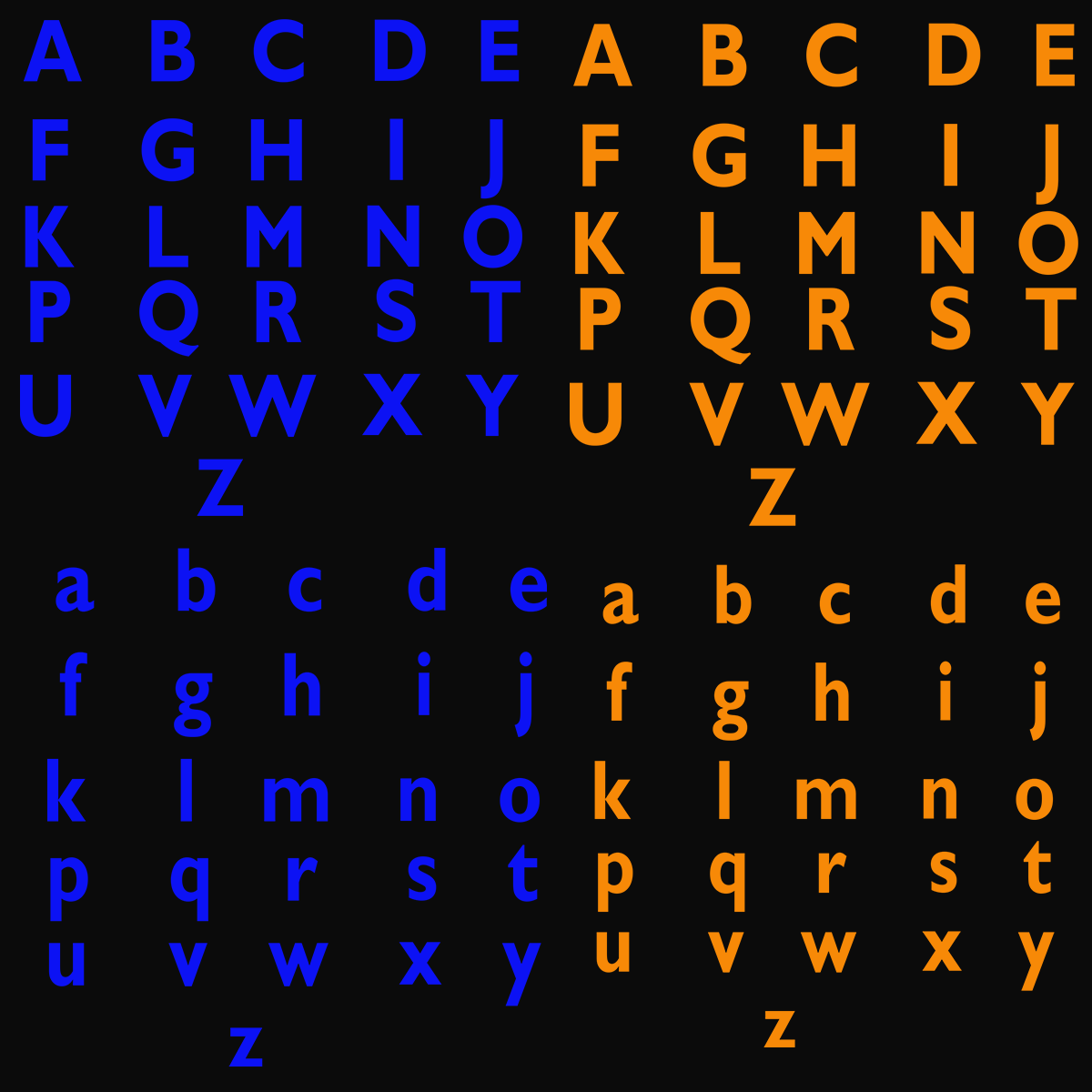 Martin inspired font and symbols