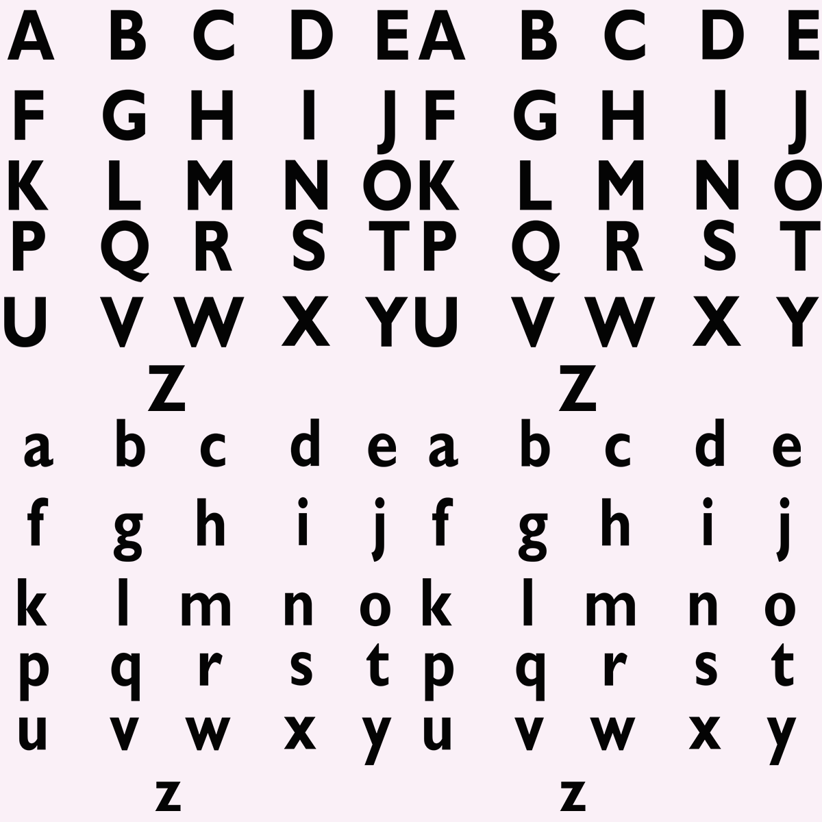 Martin inspired font and symbols
