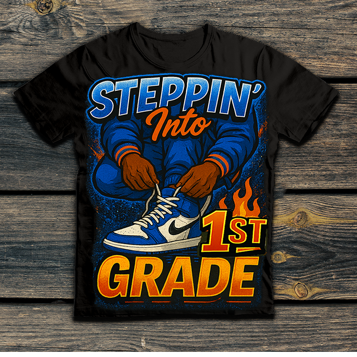Stepping into school boys design