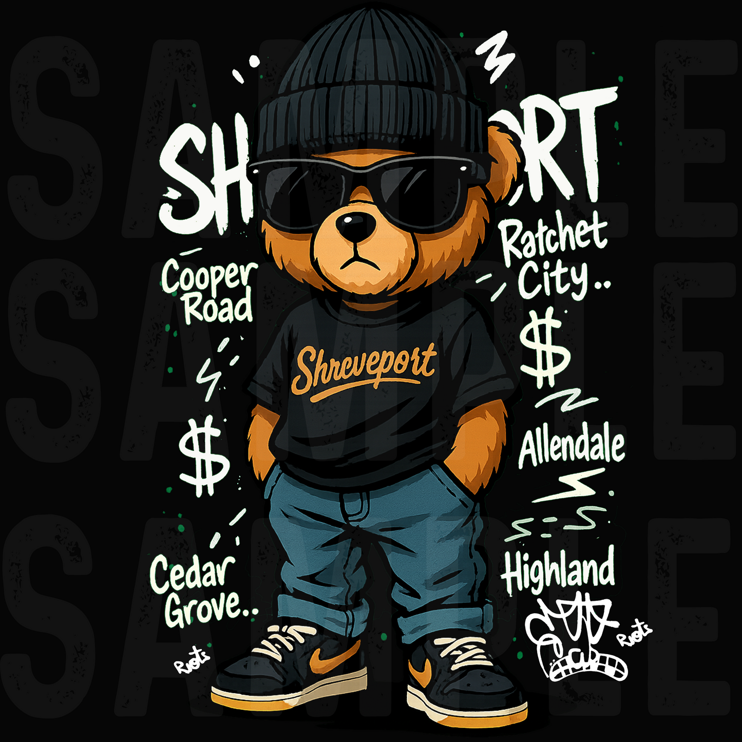 Teddy Bear Graffiti designs
