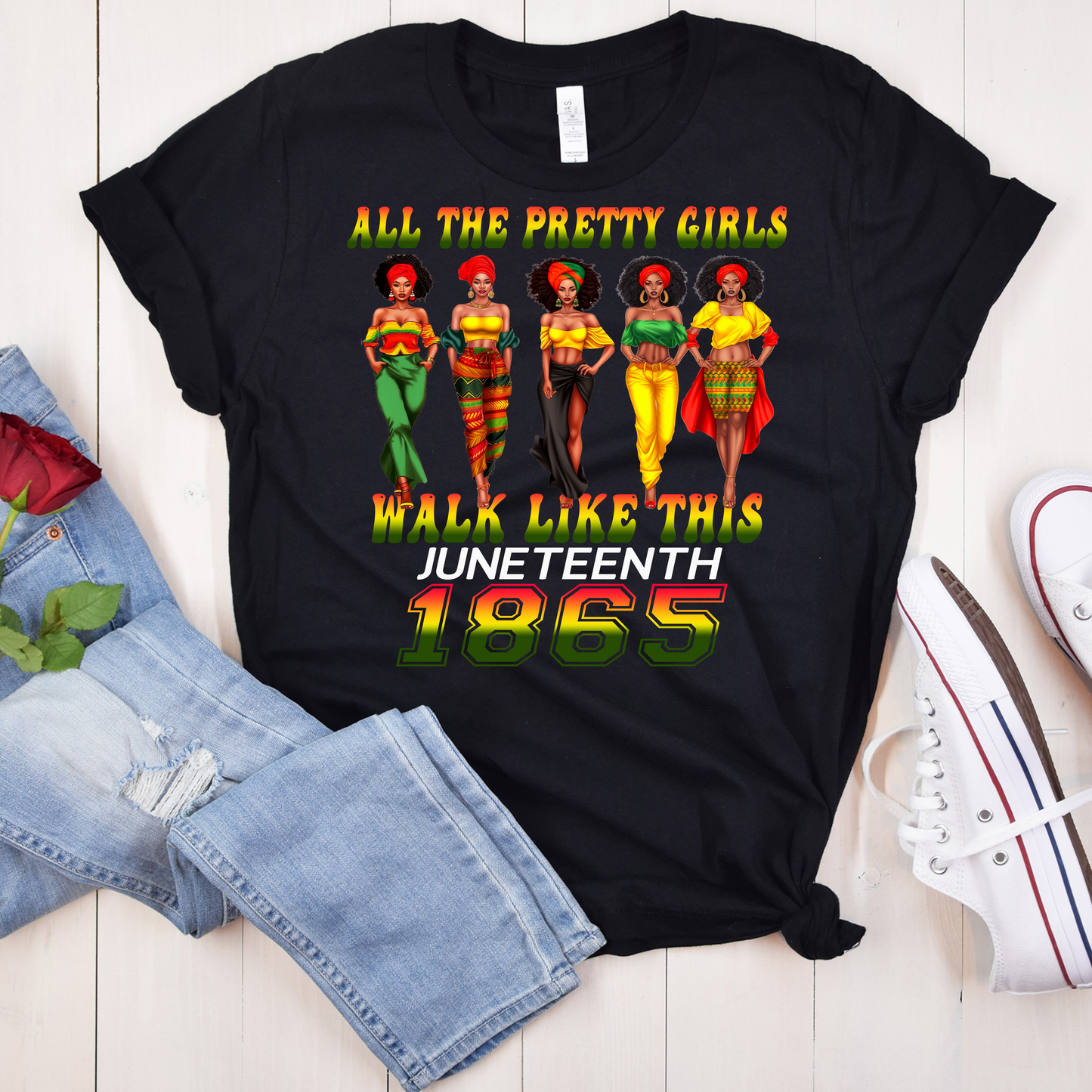 All the pretty girls walk Juneteenth