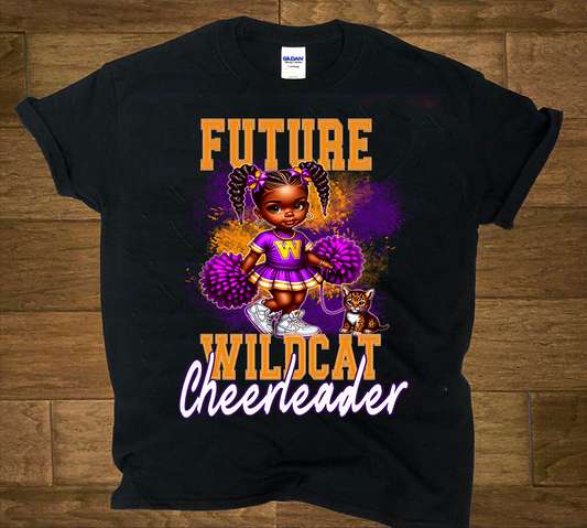 Kids Wossman Wildcats cheerleader