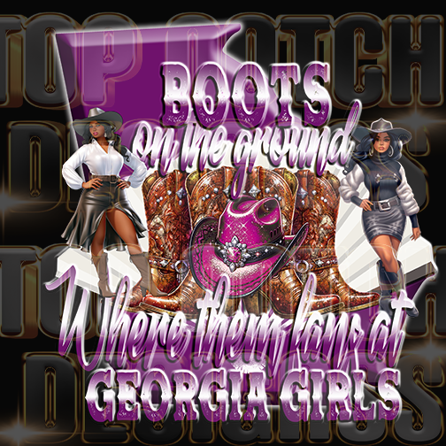 Georgia girls Boots on the ground dtf transfers