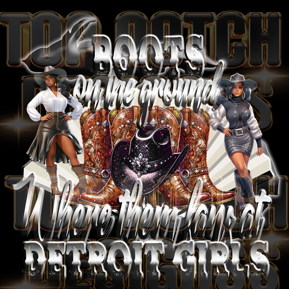 Detroit girls Boots on the ground dtf transfers