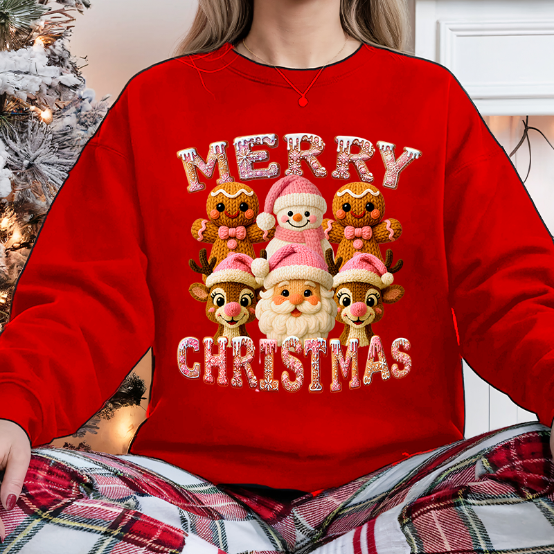 Faux yarn Merry Christmas