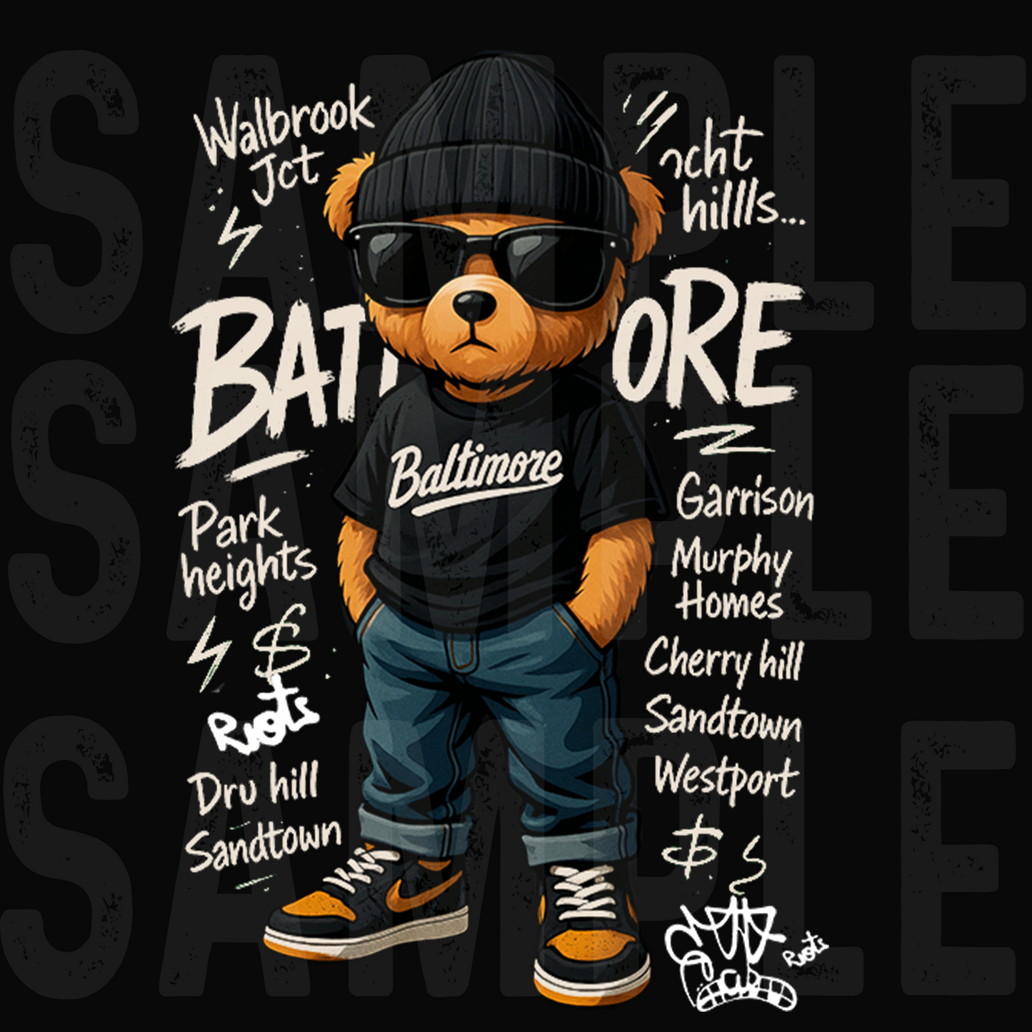 Teddy Bear Graffiti designs